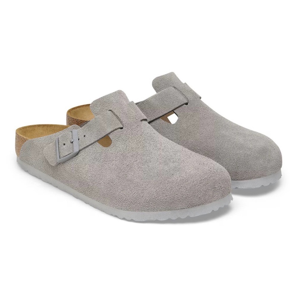 Birkenstock Suede Boston clogs new